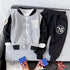Spring and Autumn Boys Long Sleeve Cardigan Sports Leisure Two-Piece Set